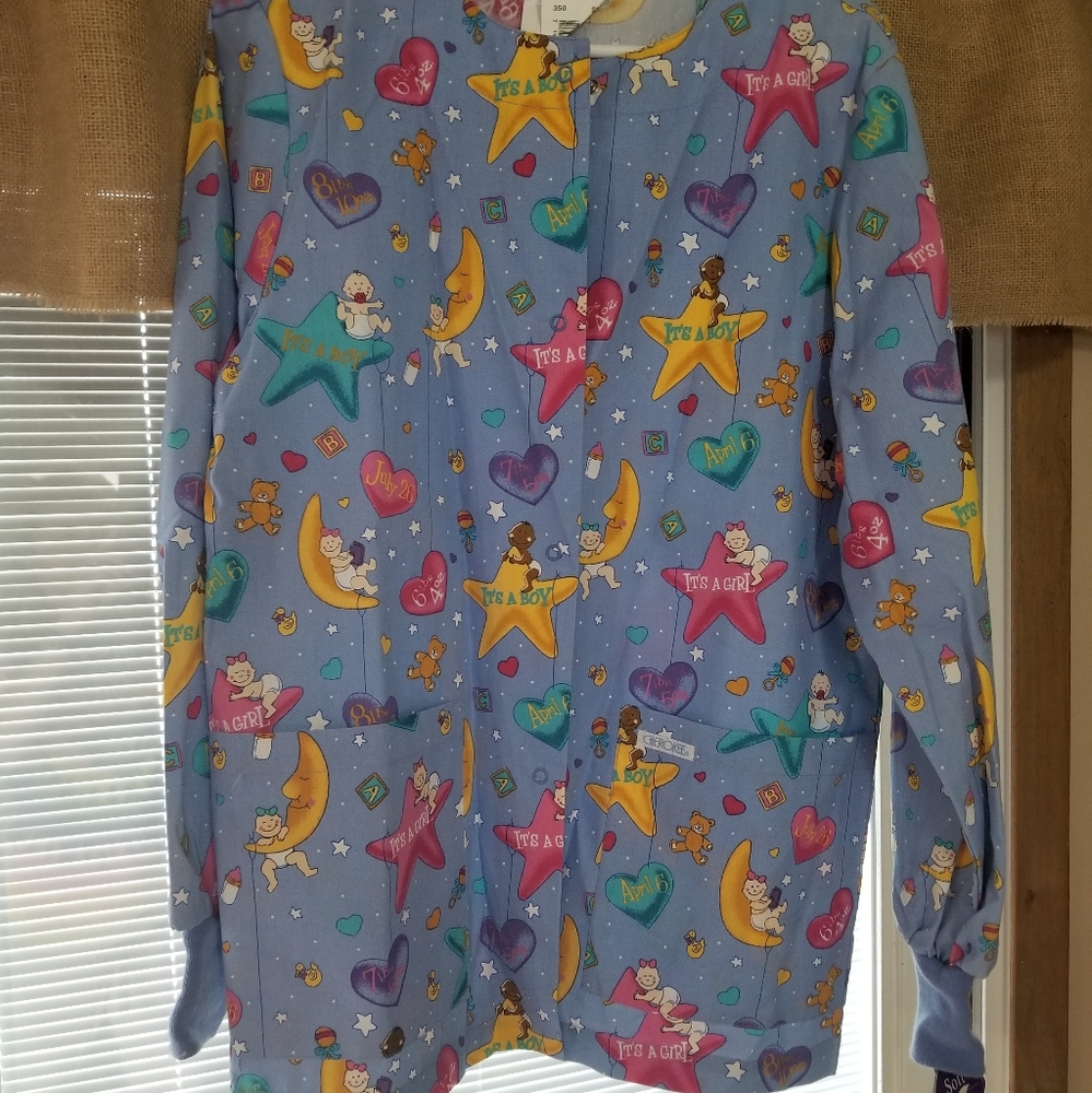 Pediatric scrub jacket